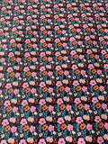 Fashion Flower Leather Fabric For Handmade Shoes, Sneaker ,Bag Upholstery Goods By Yard